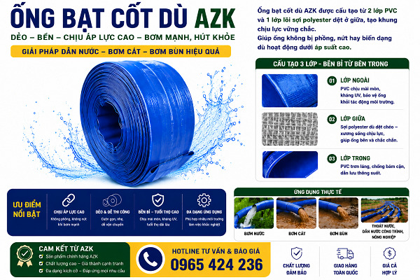 ống bạt cốt dù azk