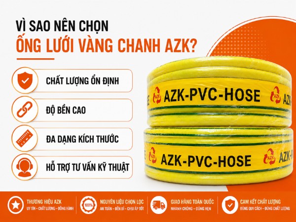 vì sao nên chọn ống lưới vàng chanh azk
