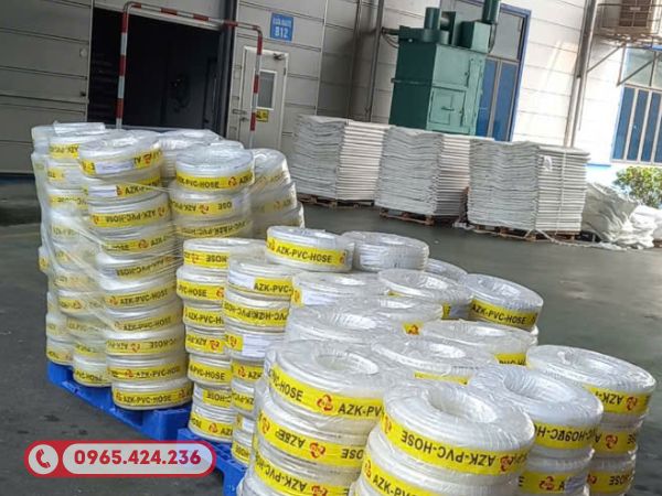ống nhựa lưới dẻo trắng AZK cung cấp cho nhà máy bao bì