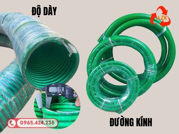 Báo Giá Ống Gân Nhựa Cổ Trâu Mới Nhất 2026 | Cập Nhật Chi Tiết 2 độ dày và đường kính ảnh hưởng đến giá ống gân nhựa cổ trâu